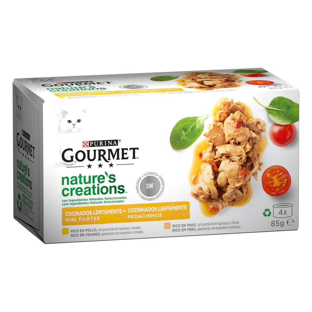 PURINA® GOURMET® NATURE'S CREATION Pack Mini Filetes Pollo Purina®